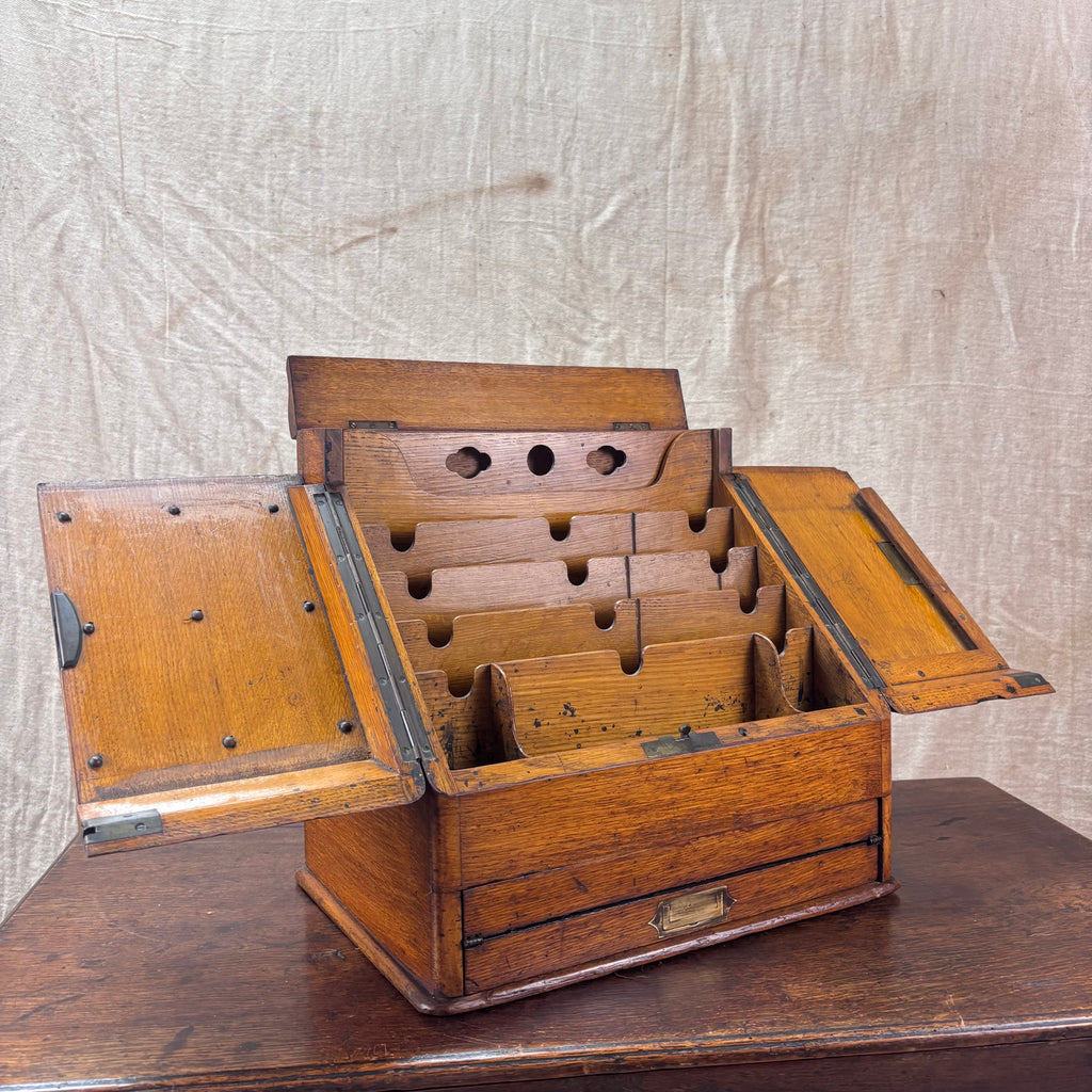 Oak Stationary or Writing Box.