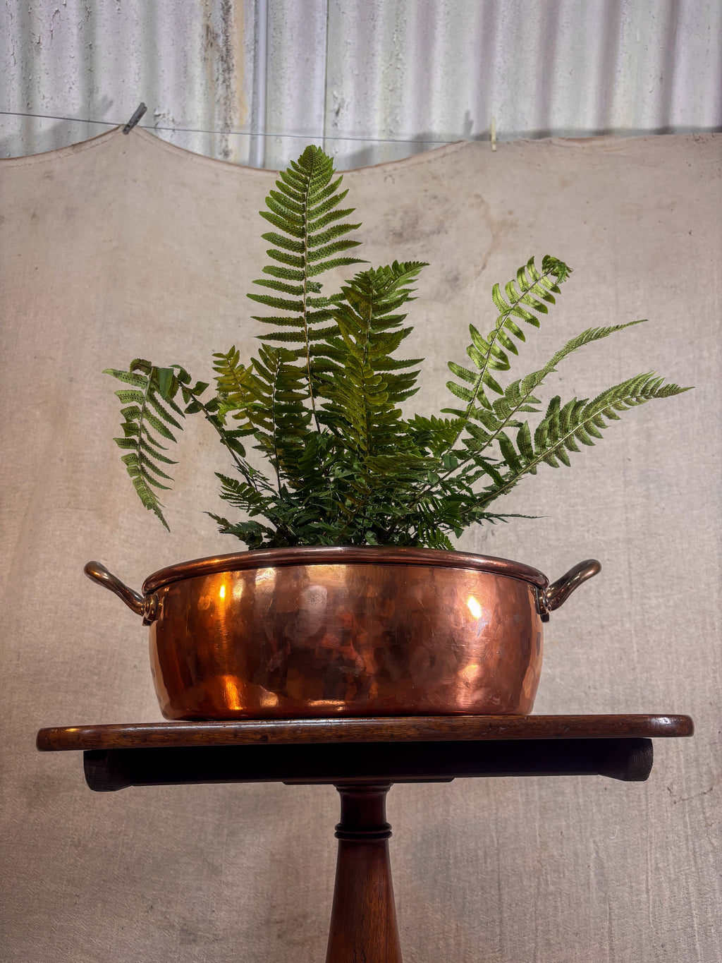 Copper two Handled Pan or Rondeau