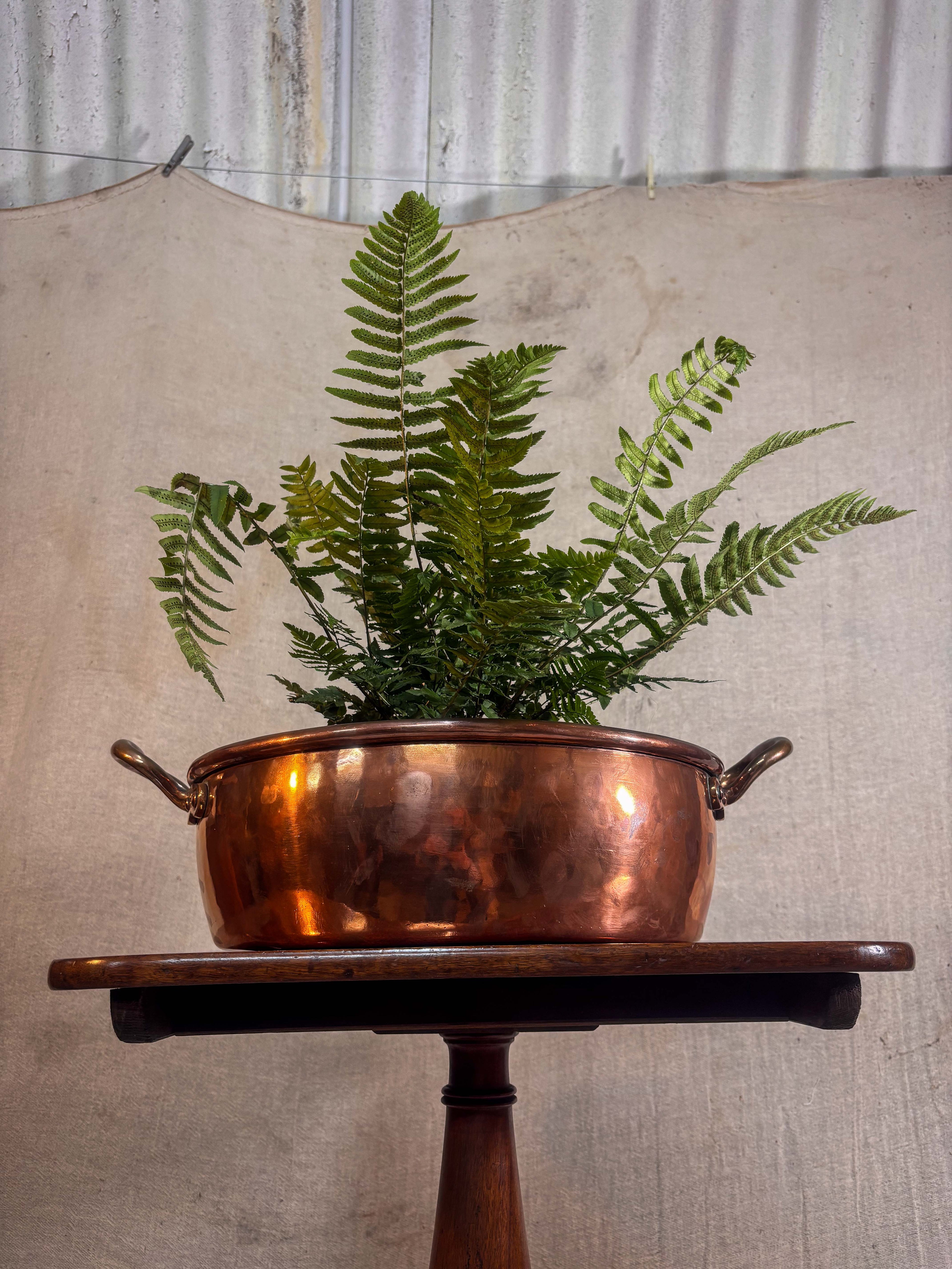 Copper two Handled Pan or Rondeau