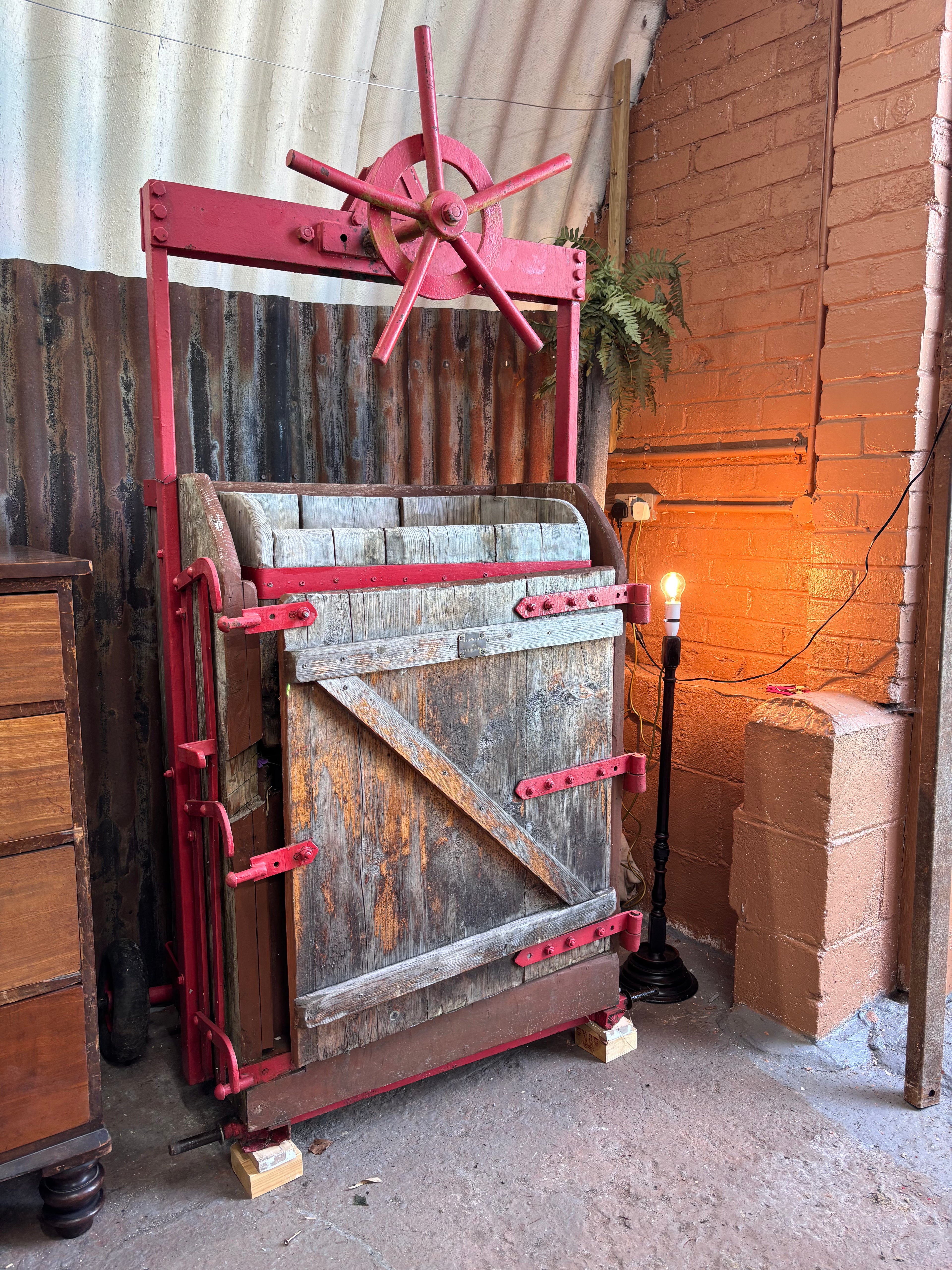 Cattle Crush Repurposed as a Garden Planter