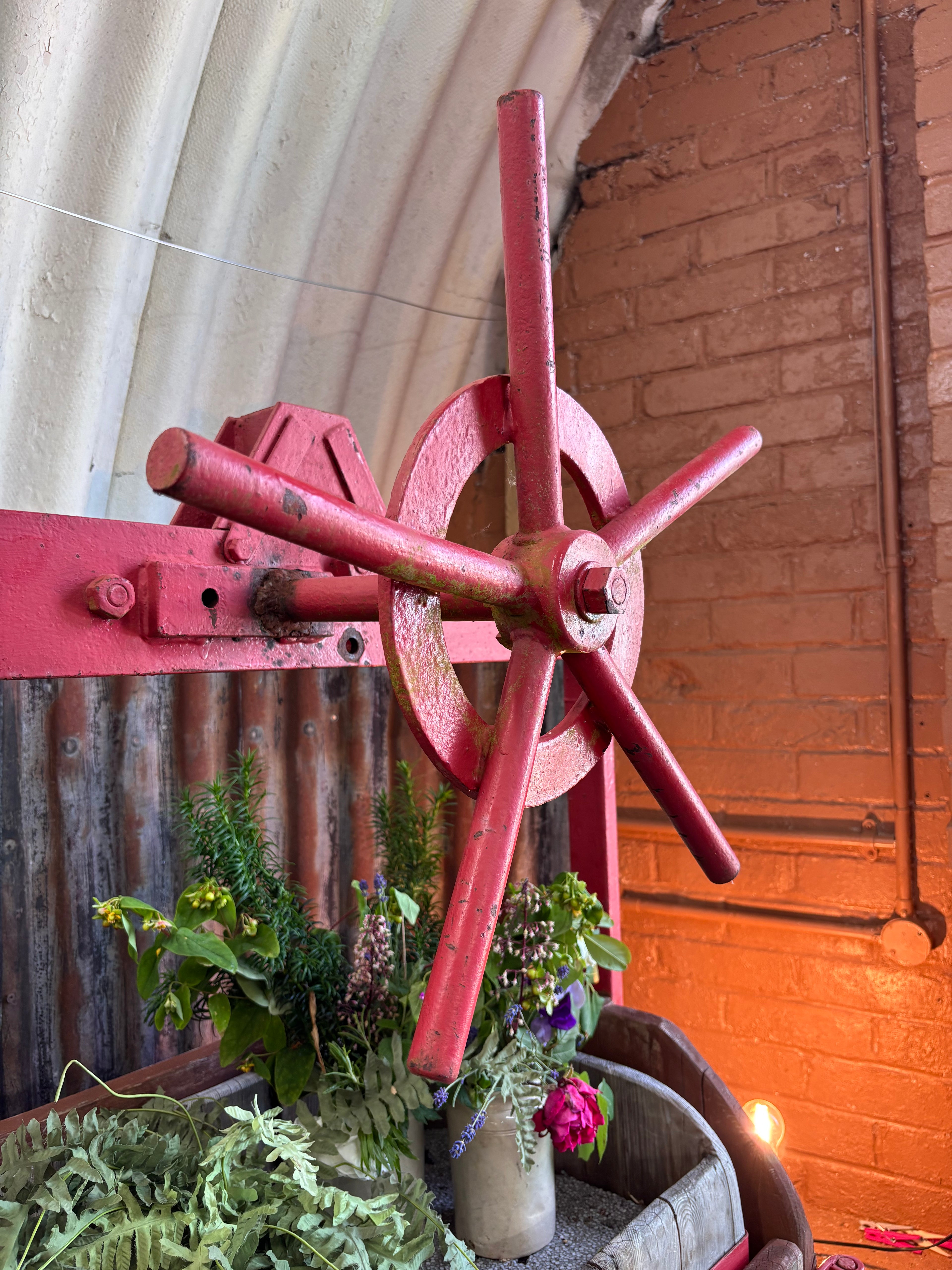 Cattle Crush Repurposed as a Garden Planter
