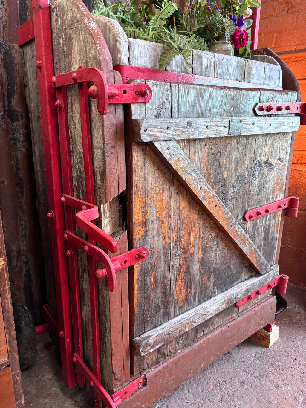 Cattle Crush Repurposed as a Garden Planter