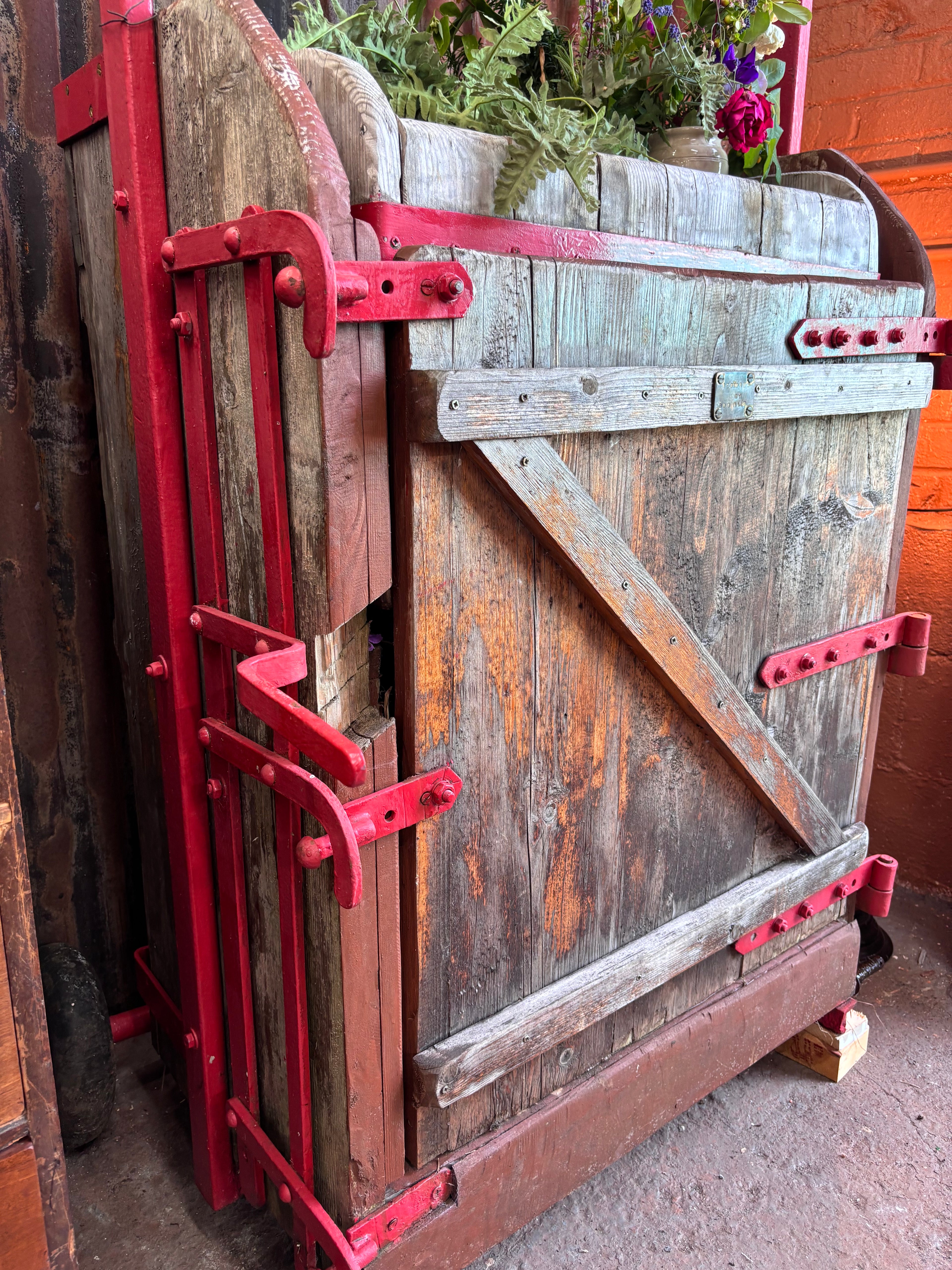 Cattle Crush Repurposed as a Garden Planter