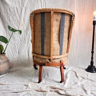 Victorian Armchair in Original Hessian