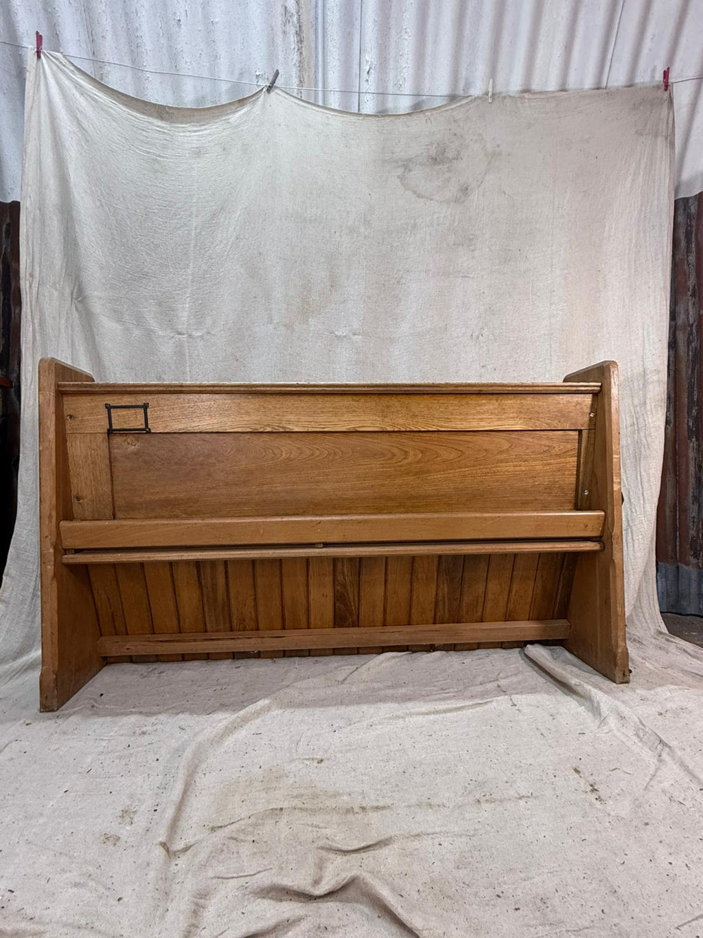 Church Pew, Golden Oak