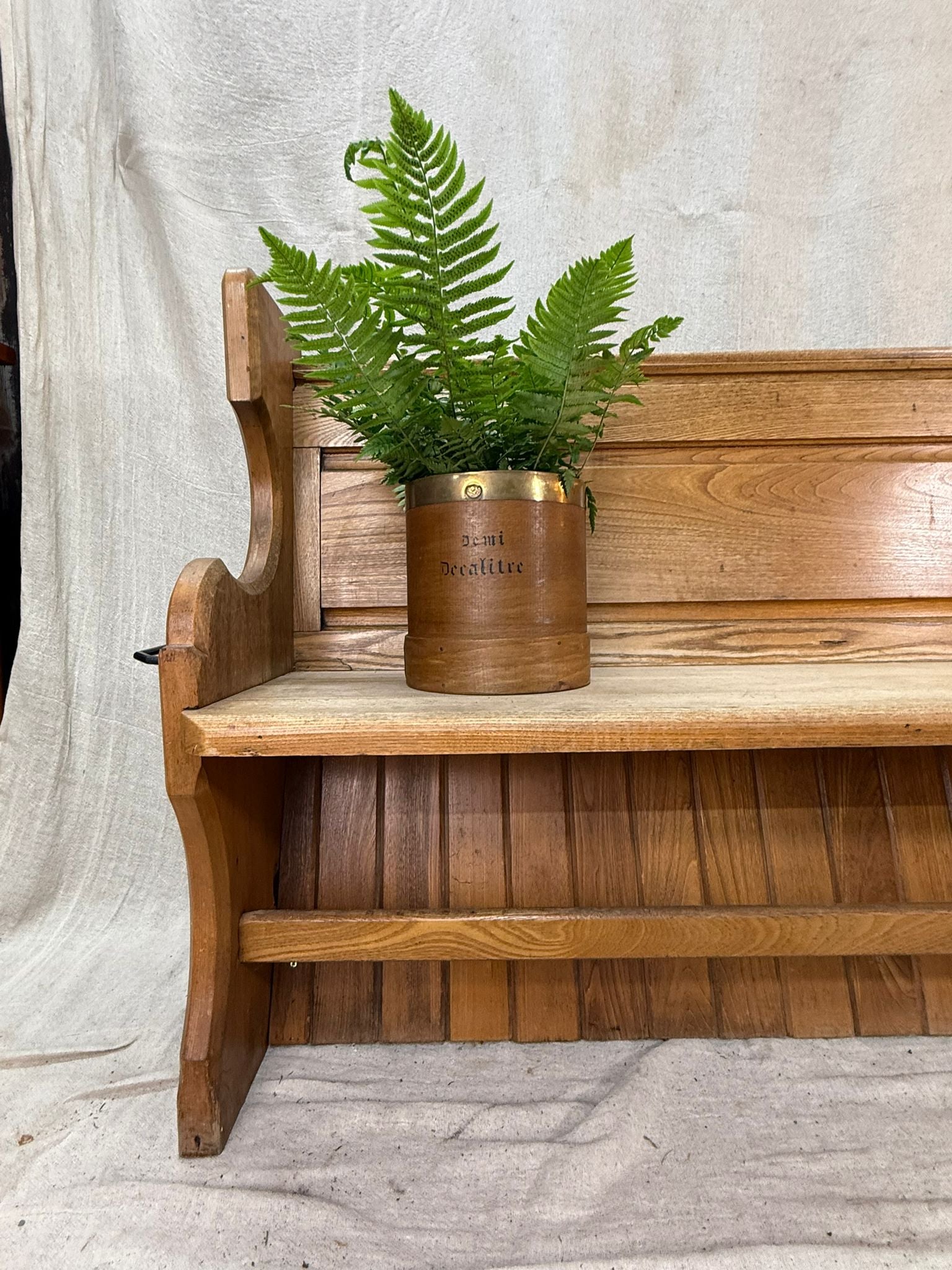 Church Pew, Golden Oak