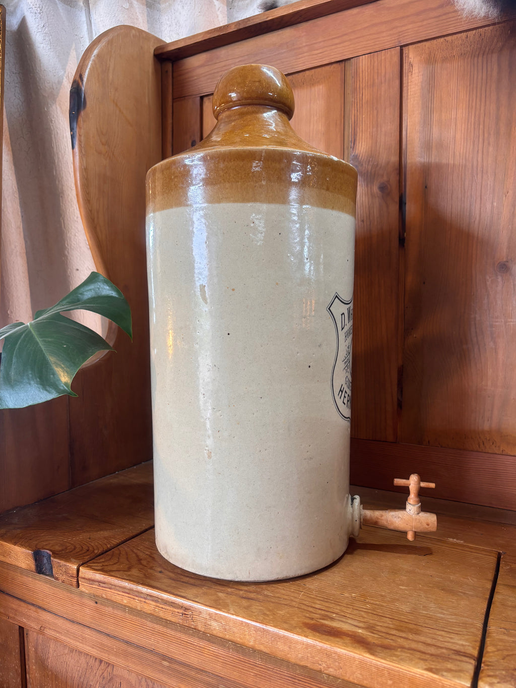 Stoneware Ginger Beer Flagon from Herne Bay, Kent.