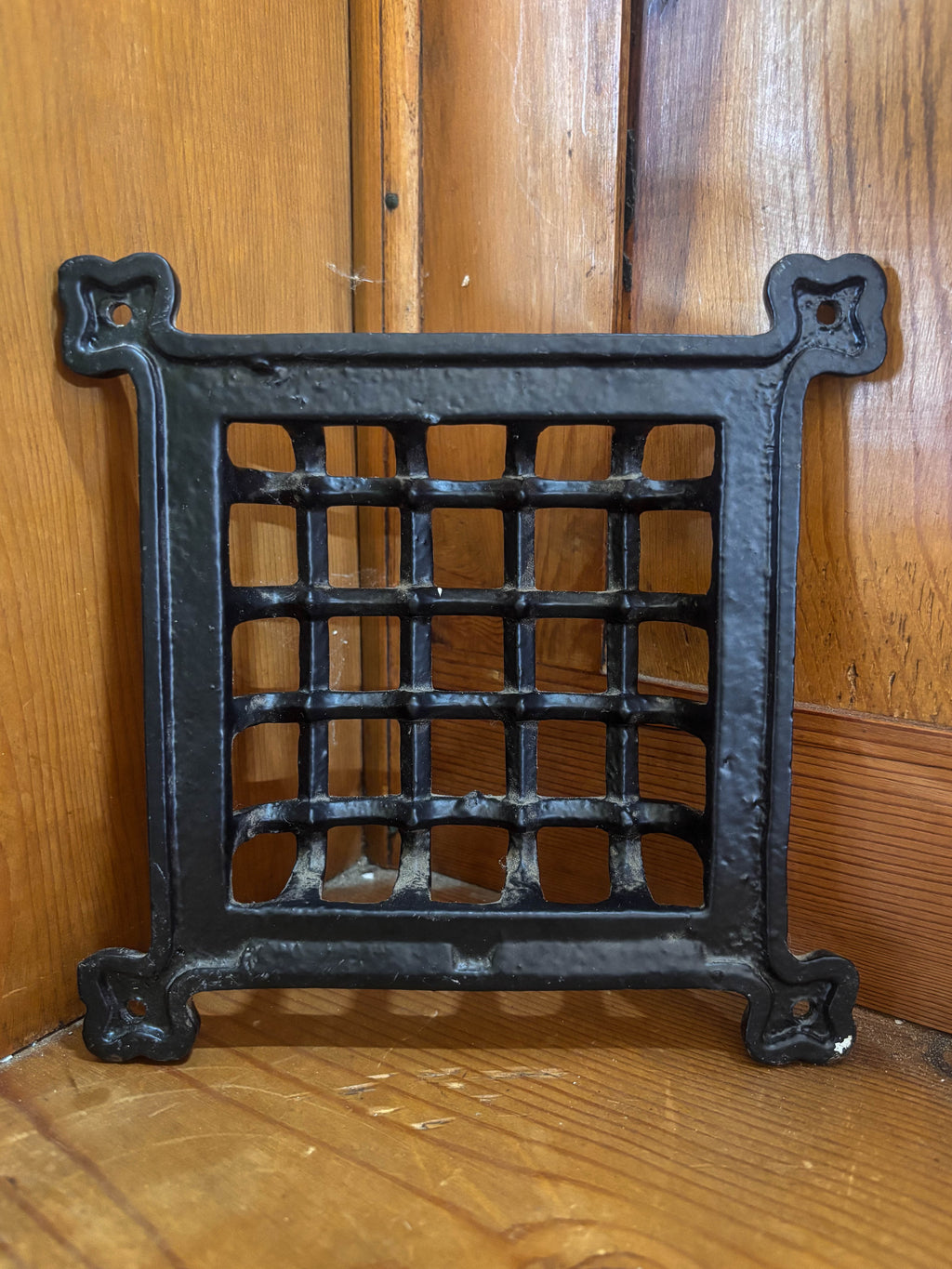 Door or Vent Grille, Cast iron, Gothic Style.