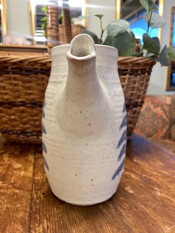Studio pottery vase with spout - Image 2