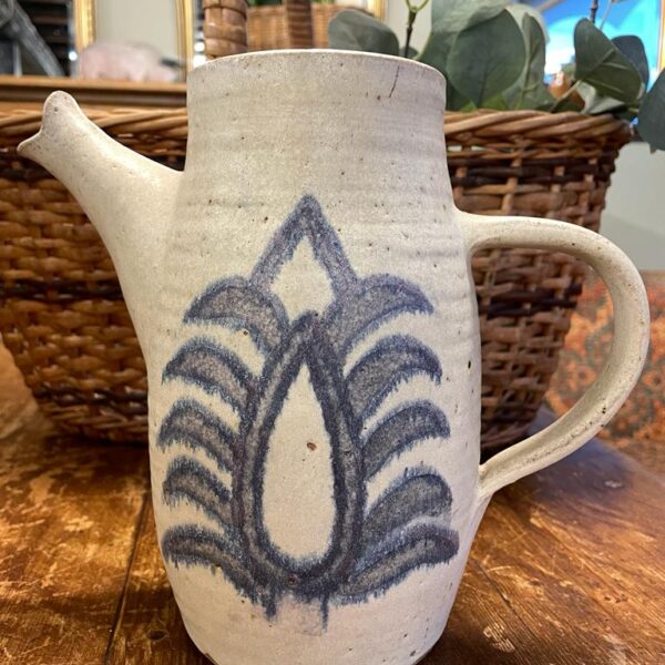 Studio pottery vase with spout