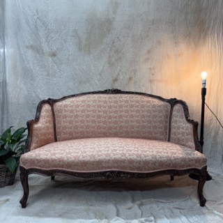 Late 19th Century French Style Carved Sofa